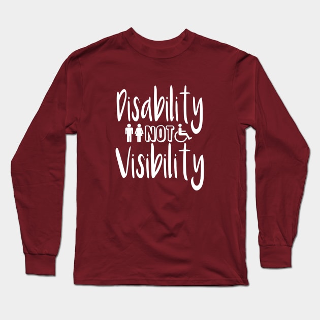 Disability not visibility Long Sleeve T-Shirt by spooniespecies